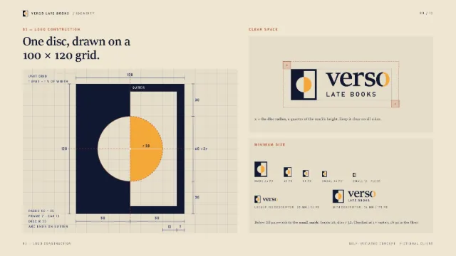 Presentation board 3: Logo construction